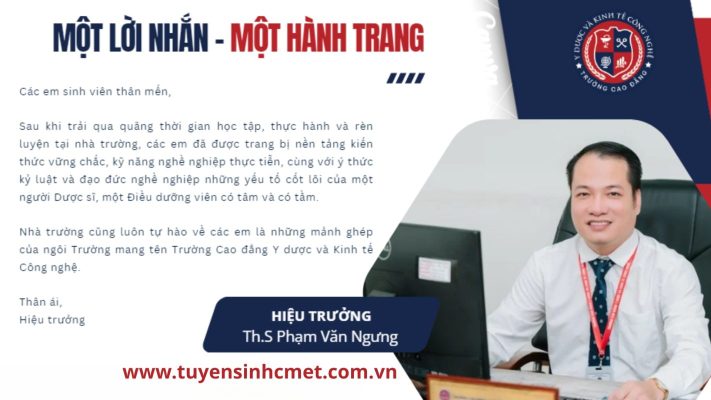 Trang tuyển sinh trường Cao đẳng y dược và kinh tế công nghệ cmet look book 2025 02