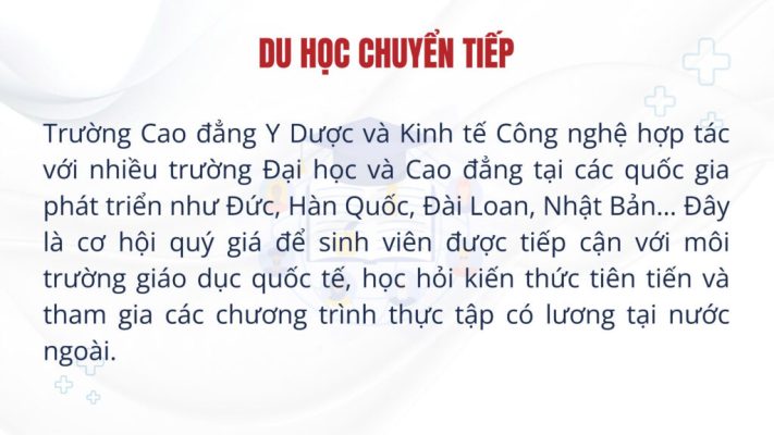 Trang tuyển sinh trường Cao đẳng y dược và kinh tế công nghệ tai sao chon cmet 4