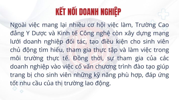 Trang tuyển sinh trường Cao đẳng y dược và kinh tế công nghệ tai sao chon cmet 5